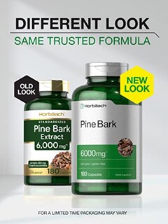 Foto 3 | Foto 3 | Suplemento De Extracto De Corteza De Pino Horbaach 6000 Mg 180 Cápsulas - Venta Internacional.