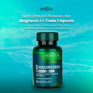 Foto 4 | Foto 4 | Suplemento Alimenticio Herbalia Lab 5 Magnesios