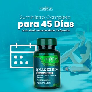 Foto 7 | Foto 7 | Suplemento Alimenticio Herbalia Lab 5 Magnesios