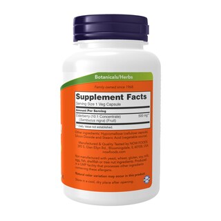 Foto 2 | Foto 2 | Suplemento Now Saúco Sambucus Nigra 500 mg 120 Cápsulas - Venta Internacional