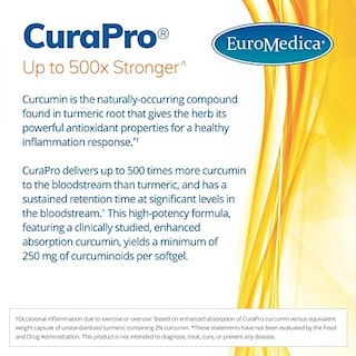 Foto 2 | Foto 2 | Suplemento Euromedica Curapro 375 Mg 60 Cápsulas Blandas De Alta Potencia - Venta Internacional