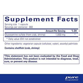 Foto 2 | Foto 2 | Supplement Pure Encapsulations Sulfato De Glucosamina 1000 Mg 3 - Venta Internacional.