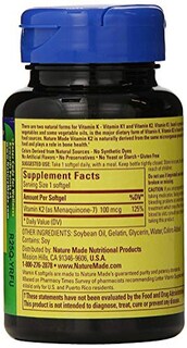 Foto 2 | Foto 2 | Cápsulas Blandas de Vitamina K2 Nature Made 100 Mcg 3 Frascos con 30 Unidades C/U - Venta Internacional
