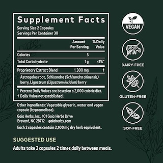 Foto 6 | Foto 6 | Suplemento Gaia Herbs Astragalus Supreme 60 Cápsulas Veganas - Venta Internacional