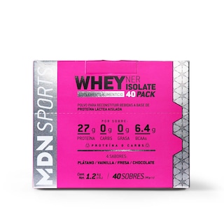 Foto 1 | Foto 1 | Proteína Wheyner Isolate 40 Pack Mdn