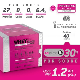 Foto 4 | Foto 4 | Proteína Wheyner Isolate 40 Pack Mdn