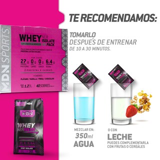 Foto 5 | Foto 5 | Proteína Wheyner Isolate 40 Pack Mdn