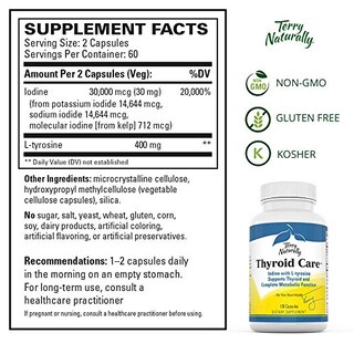 Foto 5 | Foto 5 | Suplemento Terry Naturally Thyroid Care 120 Cápsulas - Venta Internacional.