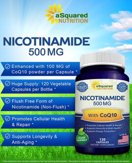 Foto 4 | Foto 4 | Suplemento De Nicotinamida De Squared Nutrition Con Coq10 500 Mg - Venta Internacional.