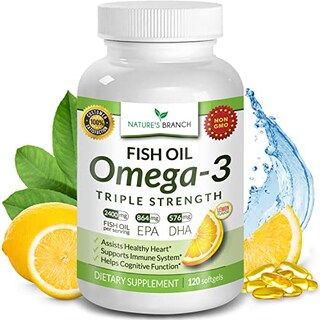 Foto 1 | Foto 1 | Suplemento de Aceite de Pescado Omega 3 Nature's Branch 2400 mg 120 Cápsulas - Venta Internacional