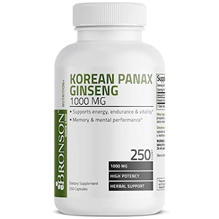 Foto 5 | Foto 5 | Suplemento Bronson Korean Panax Ginseng 1000 Mg 250 Cápsulas - Venta Internacional.