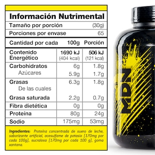 Foto 3 | Foto 3 | Proteína Suero de Leche Wheyner MDN Sports Sabor Chocolate