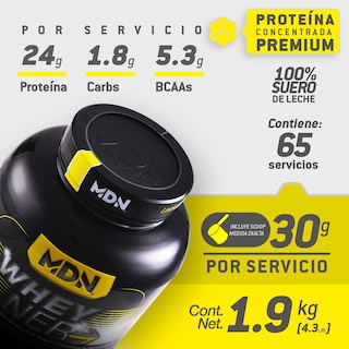 Foto 5 | Foto 5 | Proteína Suero de Leche Wheyner MDN Sports Sabor Chocolate