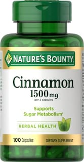 Foto 1 | Foto 1 | Suplemento Nature's Bounty Cinnamon 1500 Mg Cápsulas 100 Unidades - Venta Internacional