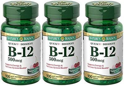 Foto 1 | Foto 1 | Suplemento Nature's Bounty B-12 De Disolución Rápida 500 Mcg 300 Ta - Venta Internacional