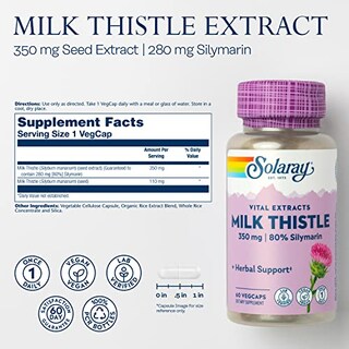 Foto 2 | Foto 2 | Suplemento Solaray: Extracto De Semilla De Cardo Mariano, 350 Mg, 60 Cápsulas Vegetales - Venta Internacional.