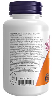 Foto 3 | Foto 3 | Suplemento Now: Ubiquinol, 100 Mg, Alta Biodisponibilidad, 120 G - Venta Internacional.