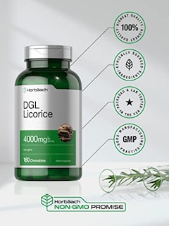 Foto 5 | Foto 5 | Suplemento Horbaach Dgl En Tabletas Masticables De Regaliz 400 Mg 180 - Venta Internacional.