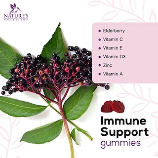 Foto 3 | Foto 3 | Gomitas Nature's Nutrition Immune Support 120 Con Saúco - Venta Internacional.