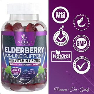 Foto 4 | Foto 4 | Gomitas Nature's Nutrition Immune Support 120 Con Saúco - Venta Internacional.