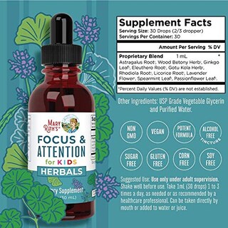 Foto 4 | Foto 4 | Suplemento De Enfoque Nootrópico Maryruth Organics Para Niños, 30 Unidades - Venta Internacional.