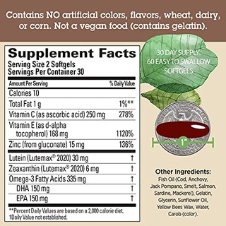 Foto 6 | Foto 6 | Suplemento Quantum Health Macula 30+ Eye Health 60 Cápsulas Blandas - Venta Internacional.