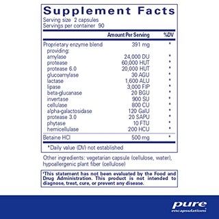 Foto 2 | Foto 2 | Suplemento Pure Encapsulations Digestive Enzymes Ultra 180 C - Venta Internacional.