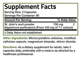 Foto 6 | Foto 6 | Suplemento De Hierba De San Juan De Bronson 700 Mg De Hipérico Perforado - Venta Internacional.