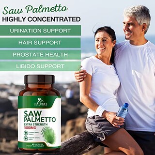 Foto 6 | Foto 6 | Suplemento Nature's Nutrition Saw Palmetto 1000 Mg 60 Cápsulas - Venta Internacional.