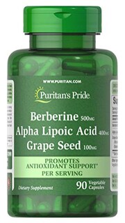 Foto 1 | Foto 1 | Suplemento Puritan's Pride Con Berberina, Ácido Alfa Lipoico Y Gr - Venta Internacional.