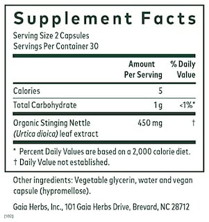 Foto 2 | Foto 2 | Suplemento Gaia Herbs, Cápsulas Líquidas De Hoja De Ortiga, 60 Unidades - Venta Internacional.