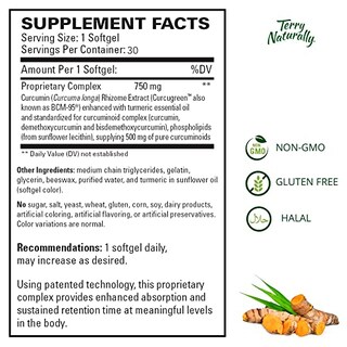 Foto 5 | Foto 5 | Suplemento Terry Naturally Curamed 750 mg con Cúrcuma 30% Blanda - Venta Internacional