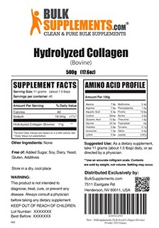 Foto 2 | Foto 2 | Péptidos De Colágeno En Polvo Bulksupplements.com 500 G - 45 Servi - Venta Internacional.