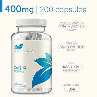 Foto 6 | Foto 6 | Suplemento Clearformulas Coq10 400 Mg 200 Cápsulas Para El Corazón - Venta Internacional.