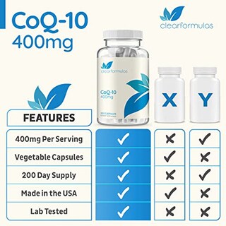 Foto 7 | Foto 7 | Suplemento Clearformulas Coq10 400 Mg 200 Cápsulas Para El Corazón - Venta Internacional.