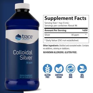 Foto 5 | Foto 5 | Suplemento De Oligoelementos De Plata Coloidal Vegana, 473 Ml, 30 Ppm - Venta Internacional.