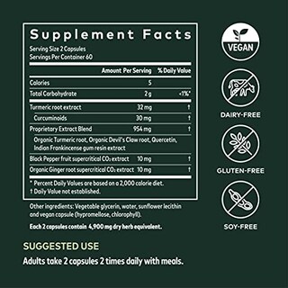 Foto 5 | Foto 5 | Suplemento Gaia Herbs Turmeric Supreme Joint 120 Cápsulas Veganas - Venta Internacional.