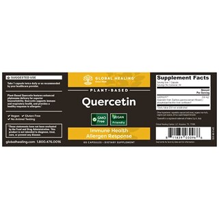 Foto 2 | Foto 2 | Suplemento Global Healing Quercetin, 500 Mg, 60 Cápsulas (2 Unidades) - Venta Internacional.