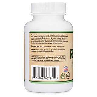 Foto 3 | Foto 3 | Suplemento Double Wood Resveratrol 500 Mg 120 Cápsulas - Venta Internacional.