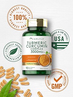 Foto 5 | Foto 5 | Suplemento De Cúrcuma Carlyle, Curcumina, 3000 Mg, 90 Cápsulas - Venta Internacional.