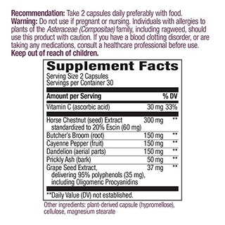 Foto 5 | Foto 5 | Suplemento Nature's Way Leg Veins Support 60 Cápsulas Vegetarianas - Venta Internacional.