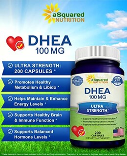 Foto 2 | Foto 2 | Suplemento De Dhea Asquared Nutrition 100 Mg Max Strength 200 Ca - Venta Internacional.