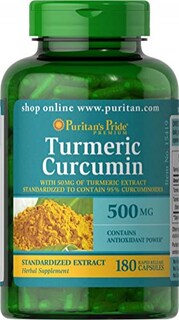 Foto 1 | Foto 1 | Suplemento De Curcumina Puritan's Pride 500 Mg - 180 Cápsulas - Venta Internacional.