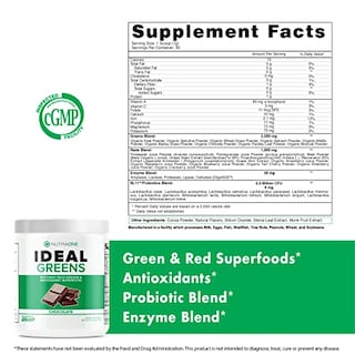 Foto 2 | Foto 2 | Suplemento Nutraone Ideal Greens, Superalimento Antioxidante, 300 G - Venta Internacional.