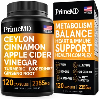 Foto 1 | Foto 1 | Suplemento Primemd, Cápsulas De Canela De Ceilán, 2355 Mg Con Vinagre - Venta Internacional.