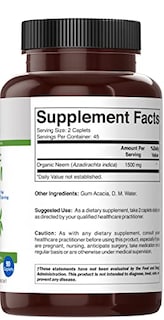 Foto 4 | Foto 4 | Tabletas Brieofood Neem Organic 1500 Mg 90 Tabletas - Venta Internacional.