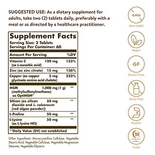 Foto 2 | Foto 2 | Suplemento Solgar Skin, Nails & Hair Advanced Msm 120 Tablet - Venta Internacional.