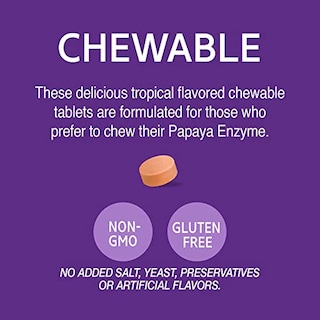 Foto 3 | Foto 3 | Tabletas Masticables 21st Century Papaya Enzyme Tropical, 100 Unidades - Venta Internacional.