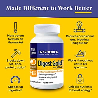 Foto 5 | Foto 5 | Suplemento Enzymedica Digest Gold + Atpro 180 Cápsulas - Venta Internacional.