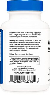 Foto 3 | Foto 3 | Suplemento Nutricost De Astaxantina, 12 Mg, 120 Cápsulas Blandas - Venta Internacional.